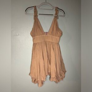 Tiare Hawaii mini dress in pink and beaded detailing